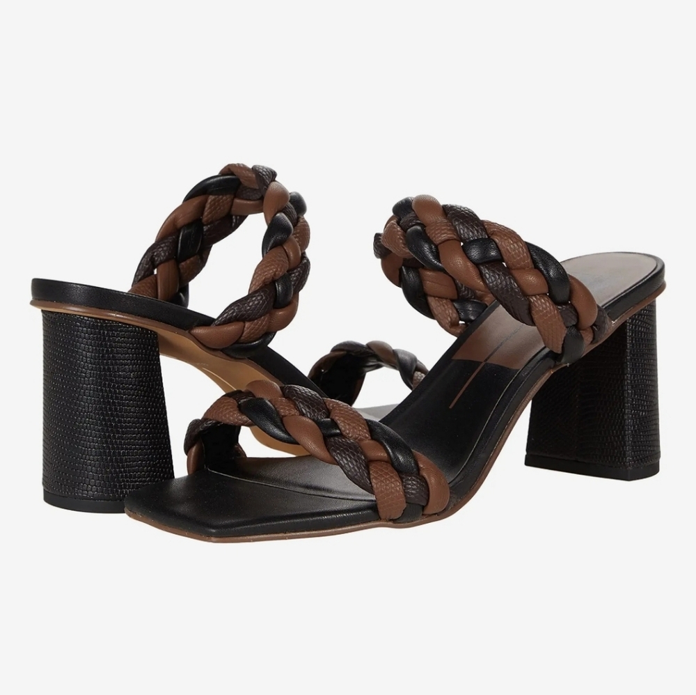 Dolce Vita Paily Sandal Heels Black Espresso Stella New in Box